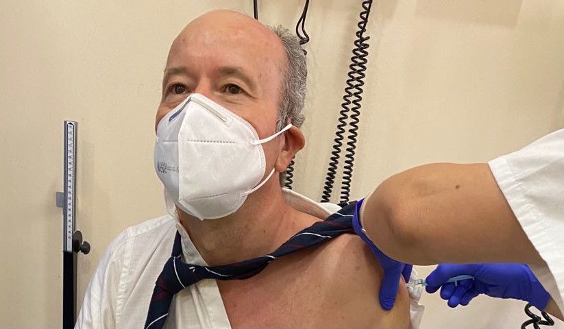 Juan Carlos Campo, en Puerta de Tierra, hoy.