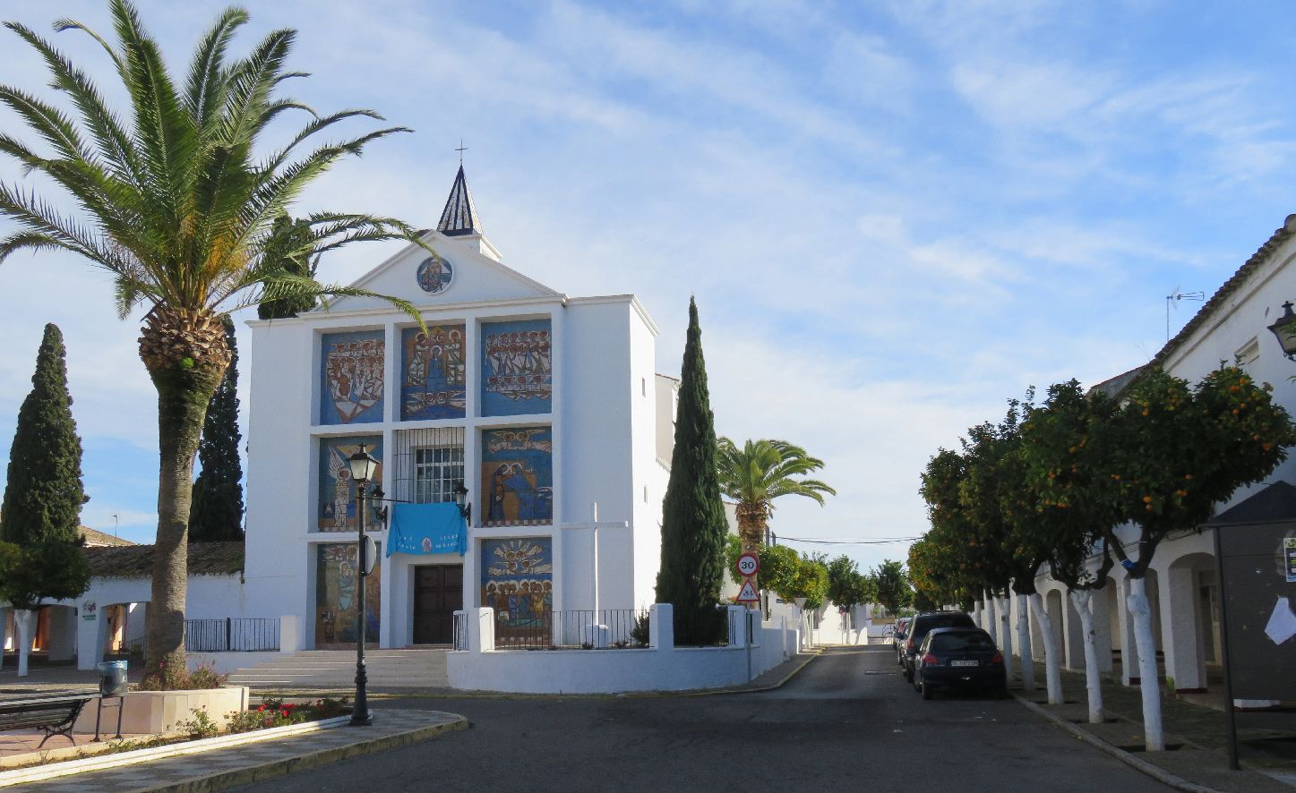 El pueblo de colonización Torre de la Reina, perteneciente a Guillena, en una imagen de Rosa M. Toribio.