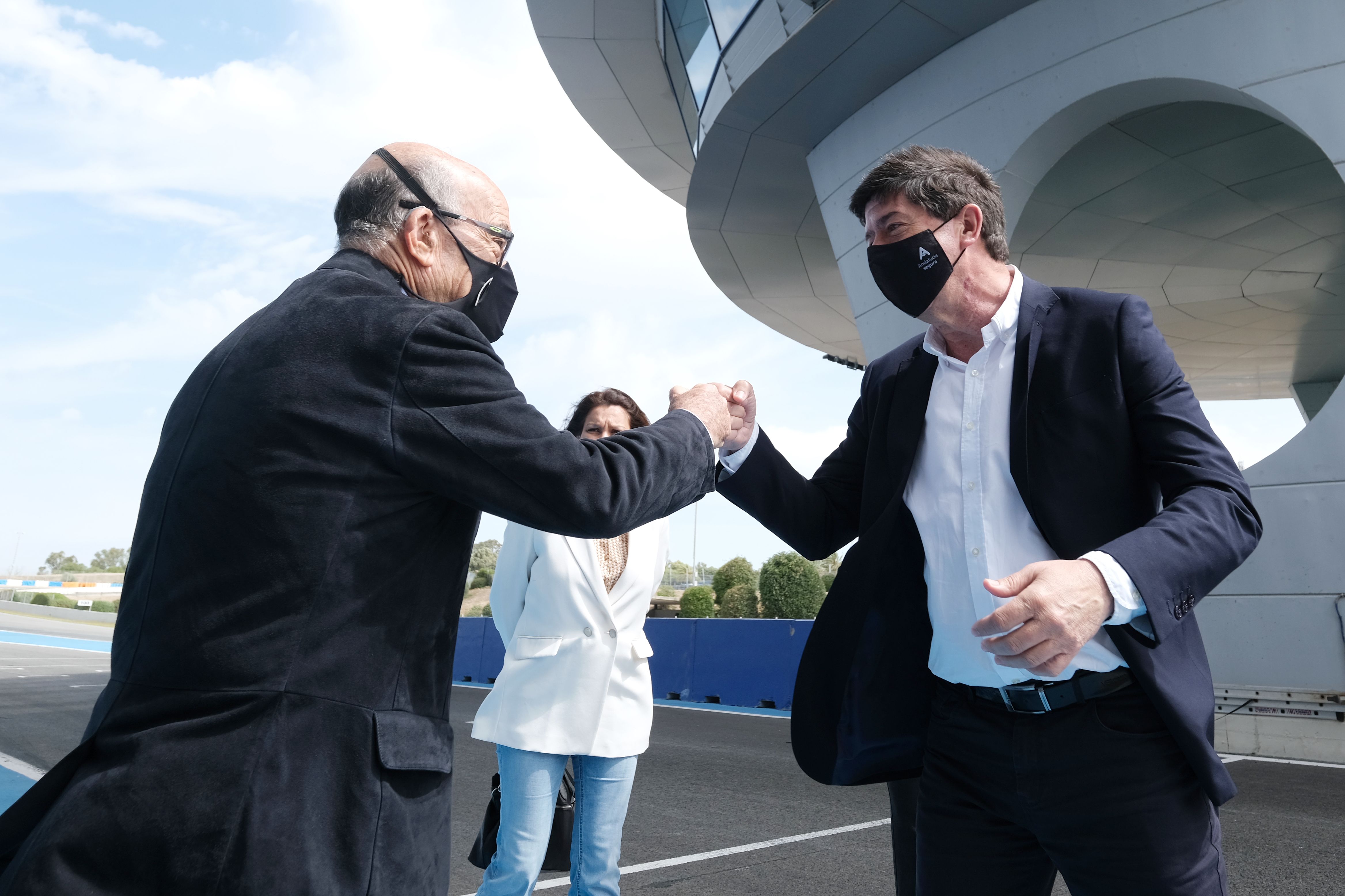 El vicepresidente Juan Marín en el encuentro en el Circuito de Jerez Ángel Nieto. El vicepresidente Juan Marín en el encuentro en el Circuito de Jerez Ángel Nieto.