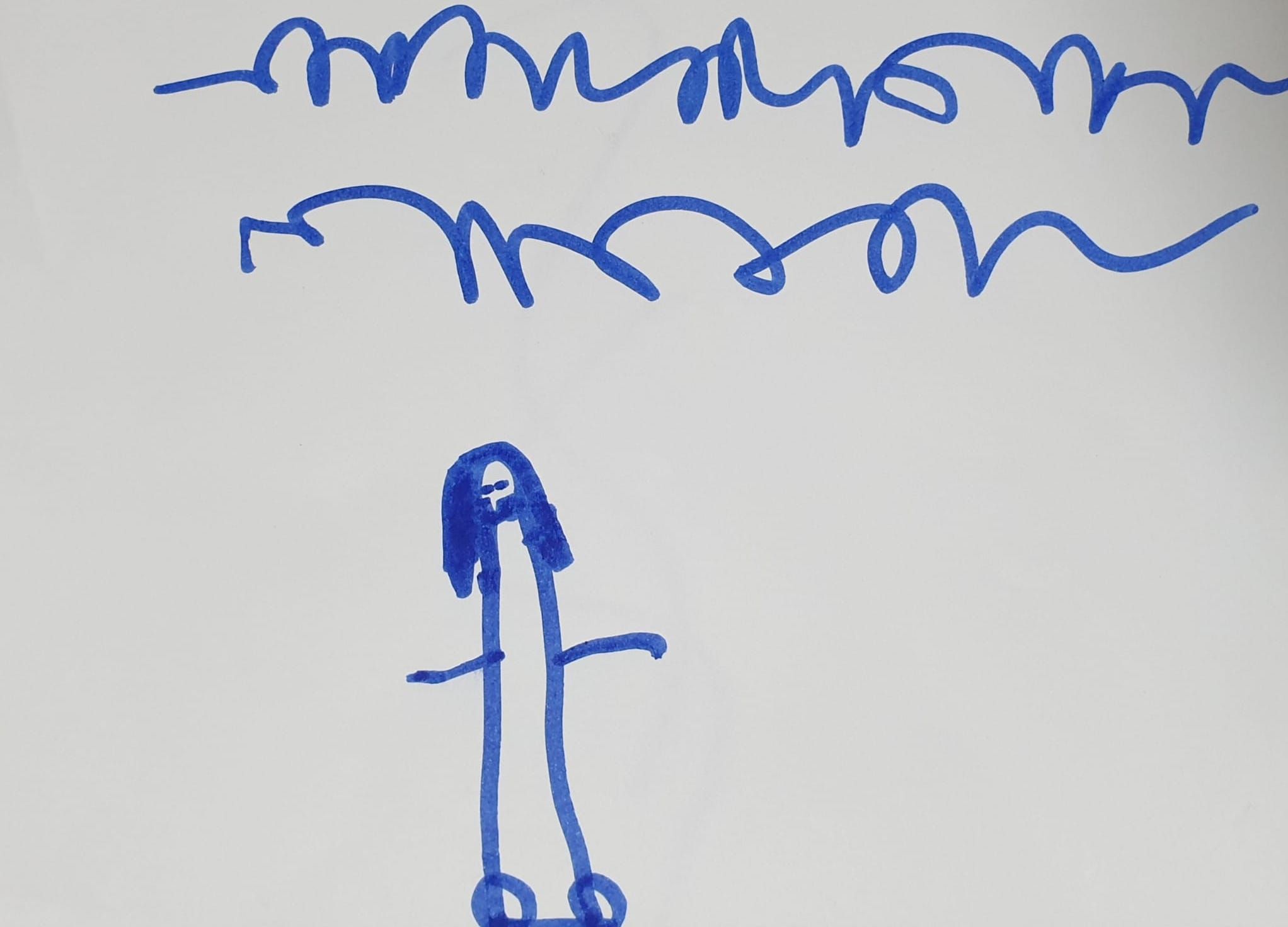 Un garabato infantil.