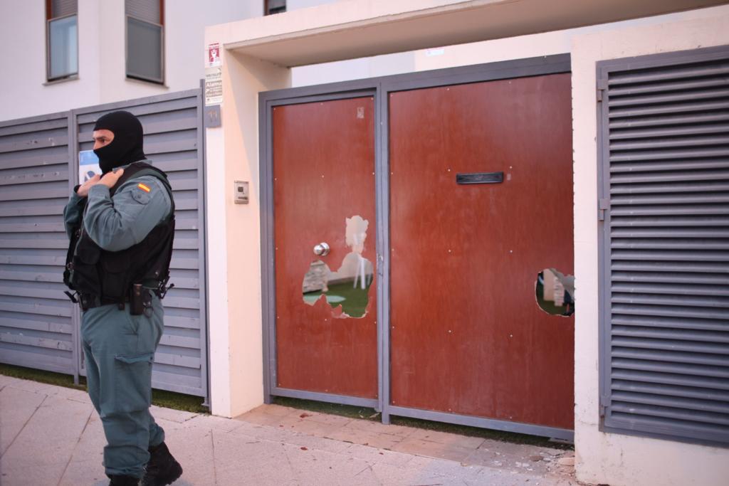 Operativo de la Guardia Civil, esta mañana en Jerez. Operativo de la Guardia Civil, esta mañana en Jerez.