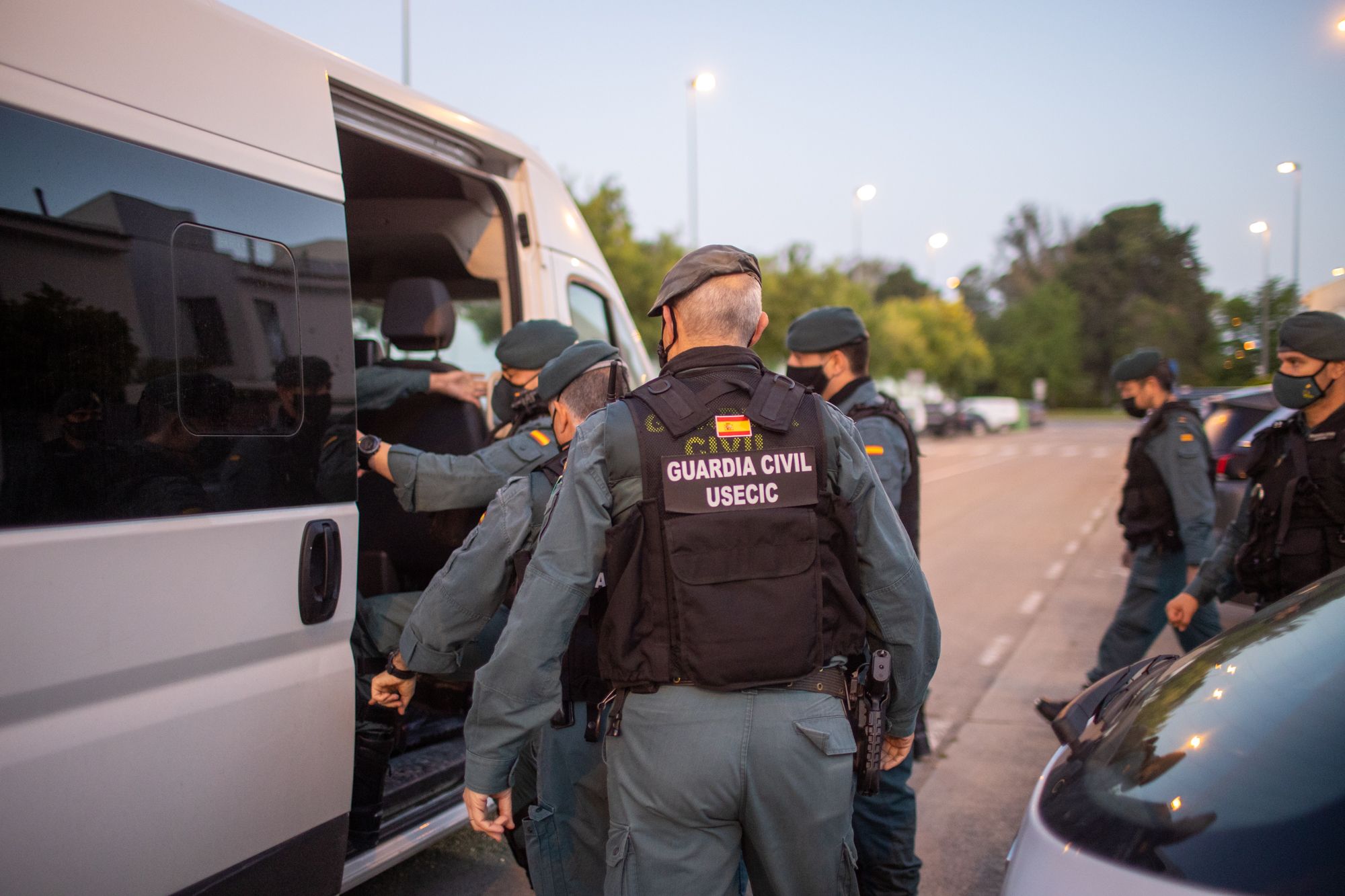 La Guardia Civil, en una macrorredada en Jerez, en una imagen de archivo.