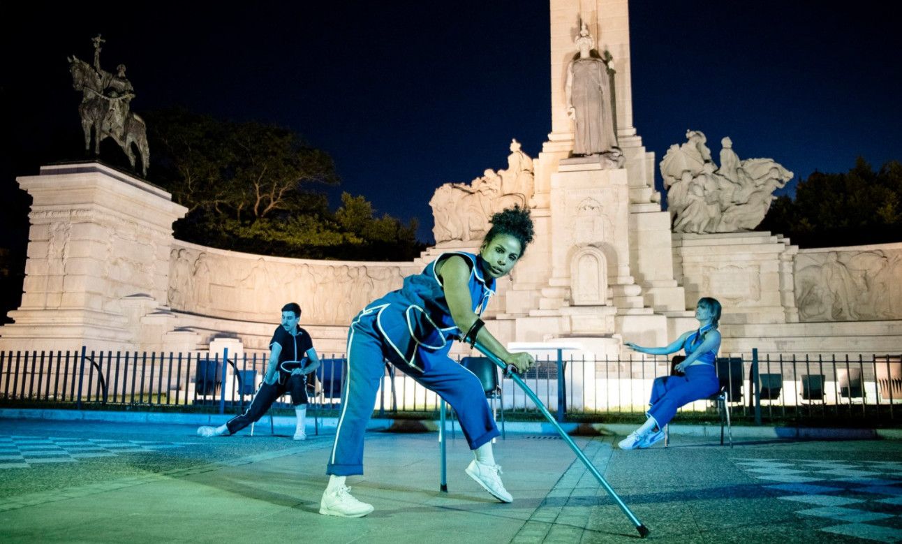 Espectáculo de baile en una edición pasada de 'Cádiz en Danza' en las plazas, calles y teatros.