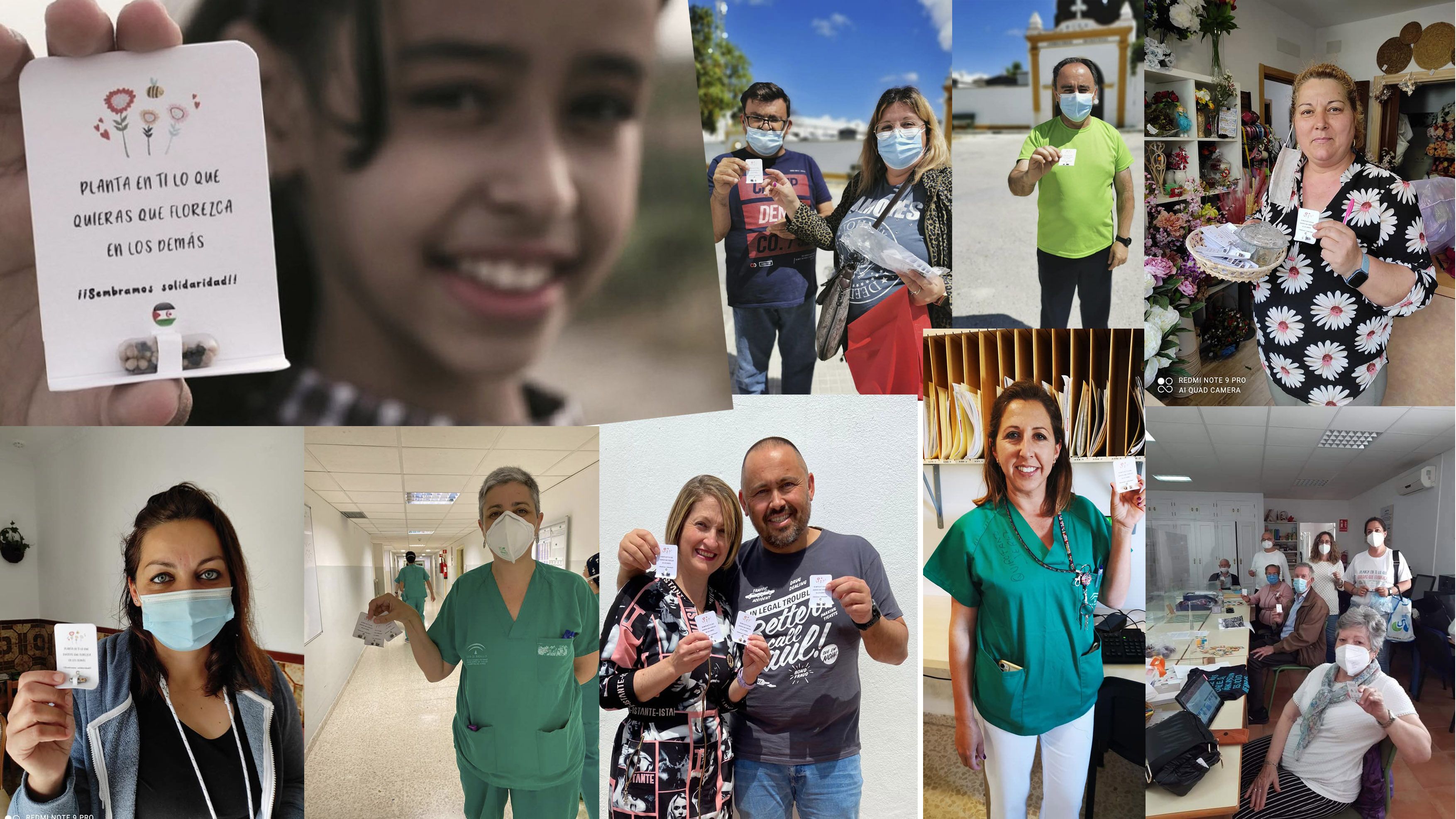 Personas que han comprado las semillas de la solidaridad con el pueblo saharaui.