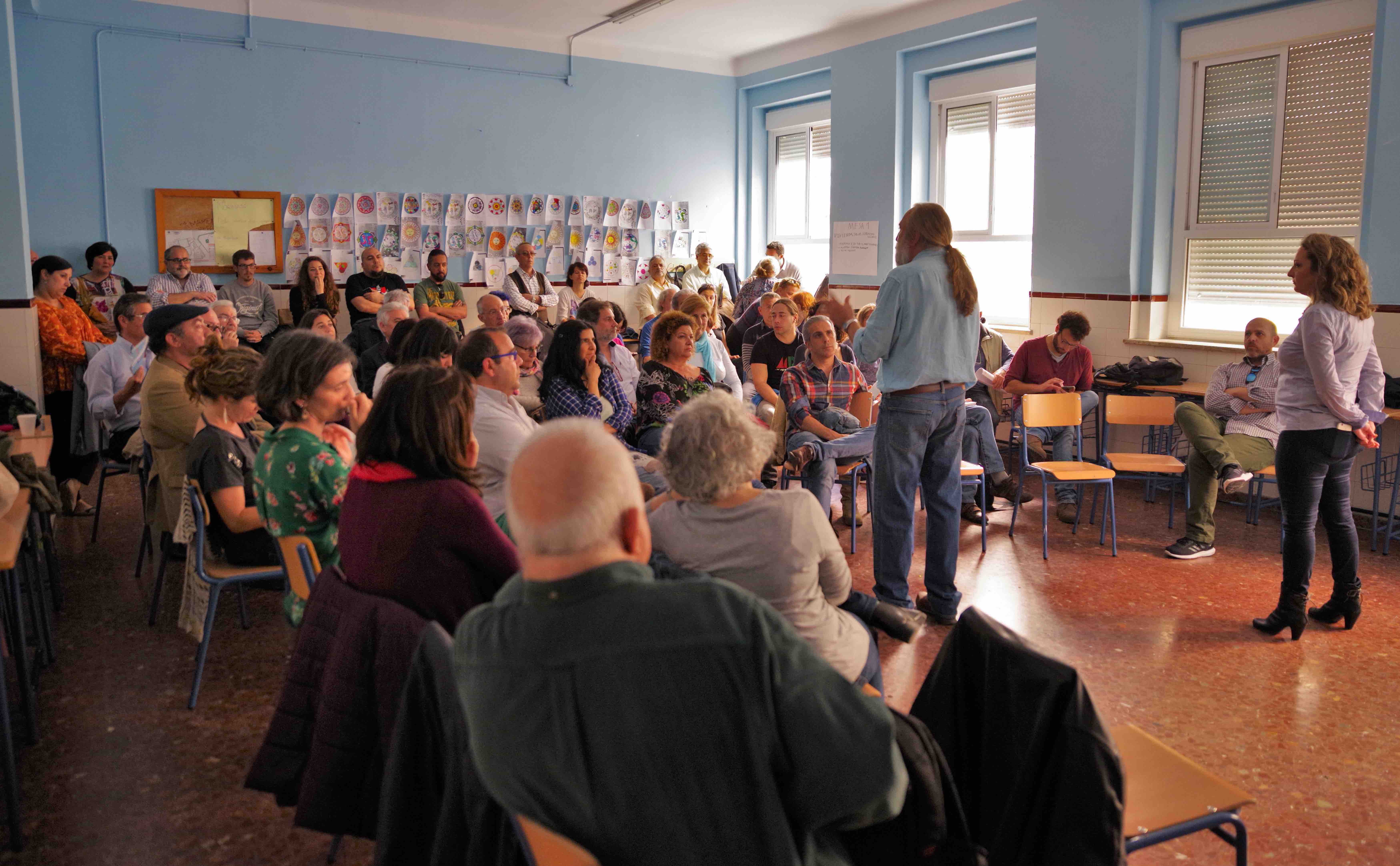 Asamblea reciente de Ganar Cádiz en Común.