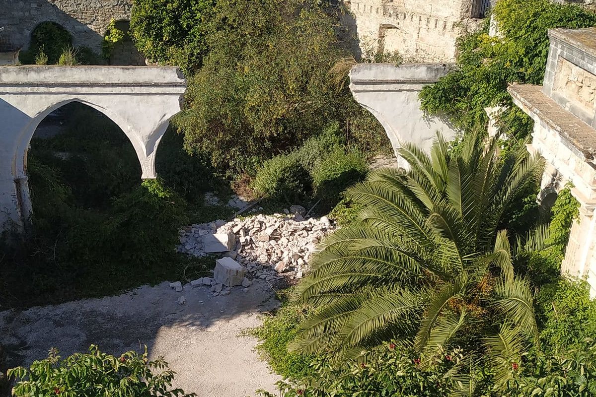 Una de las imágenes del derrumbe.