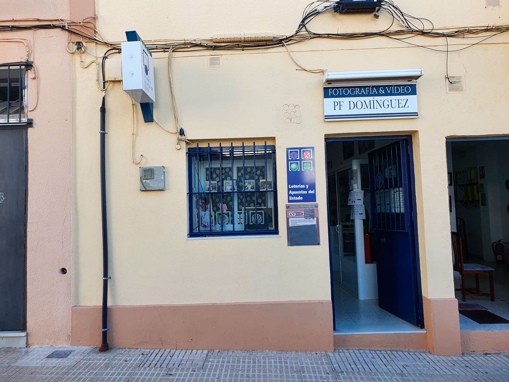 El lugar de venta en San Fernando, en una imagen de Loterías.