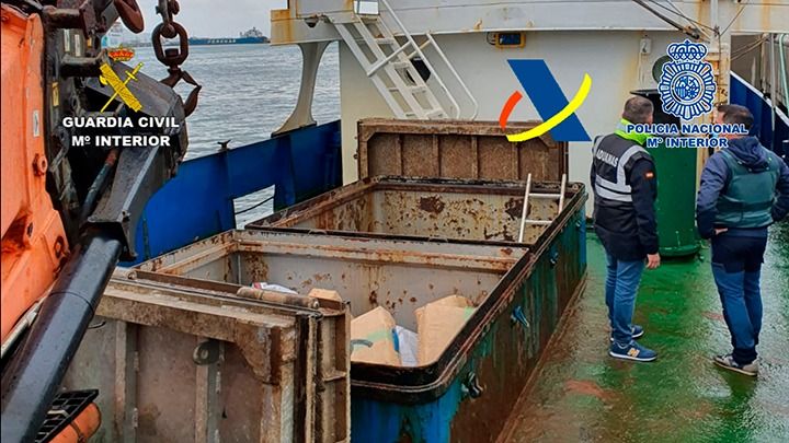 La embarcación abordada.