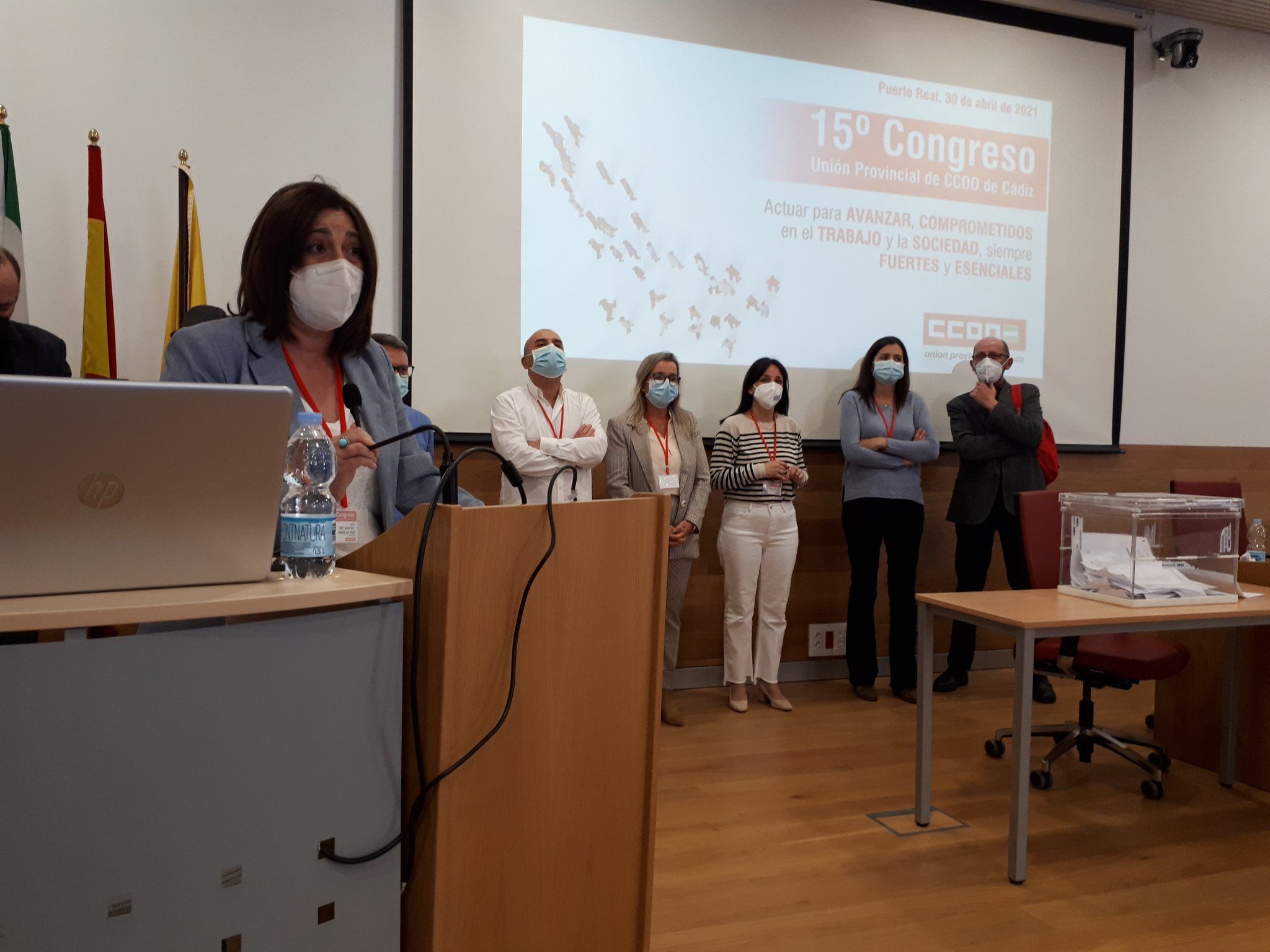 Inma Ortega, nueva dirigente de CCOO en Cádiz.