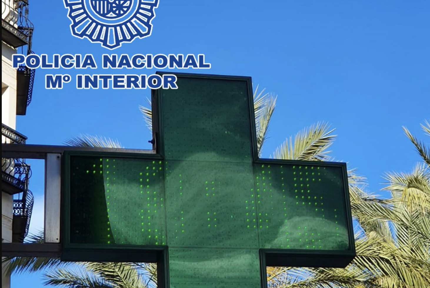 Luminoso de la farmacia de El Ejido. Luminoso de la farmacia de El Ejido.