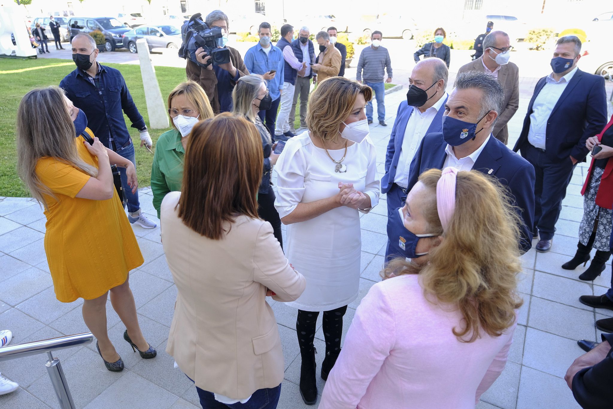 Susana Díaz, este martes en Punta Umbría. PSOE-A