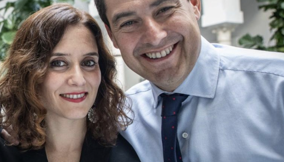 Moreno publicó una fotografía con Díaz Ayuso meses atrás en Twitter, reconociendo su buena relación con la presidenta de la Comunidad de Madrid