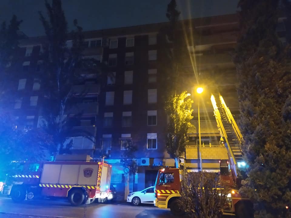 El servicio de los bomberos en Toledo aquella noche.