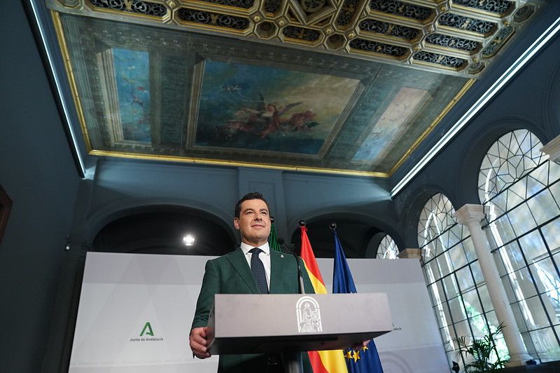 El presidente de la Junta de Andalucía, Juan Manuel Moreno, en una imagen reciente.