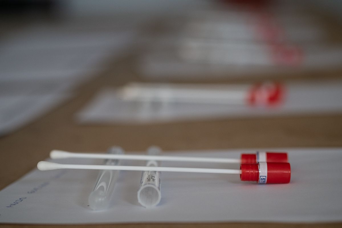 Ejemplo de una prueba de ADN.