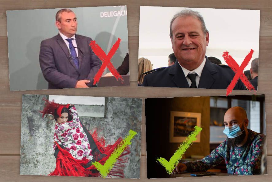 Voces y afonías: Miguel Andreu, Rafael Muñoz Leonisio, Eva Yerbabuena y Juan Ruiz-Henestrosa.