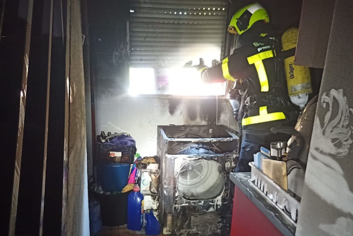 Incendio en una vivienda de Jerez.