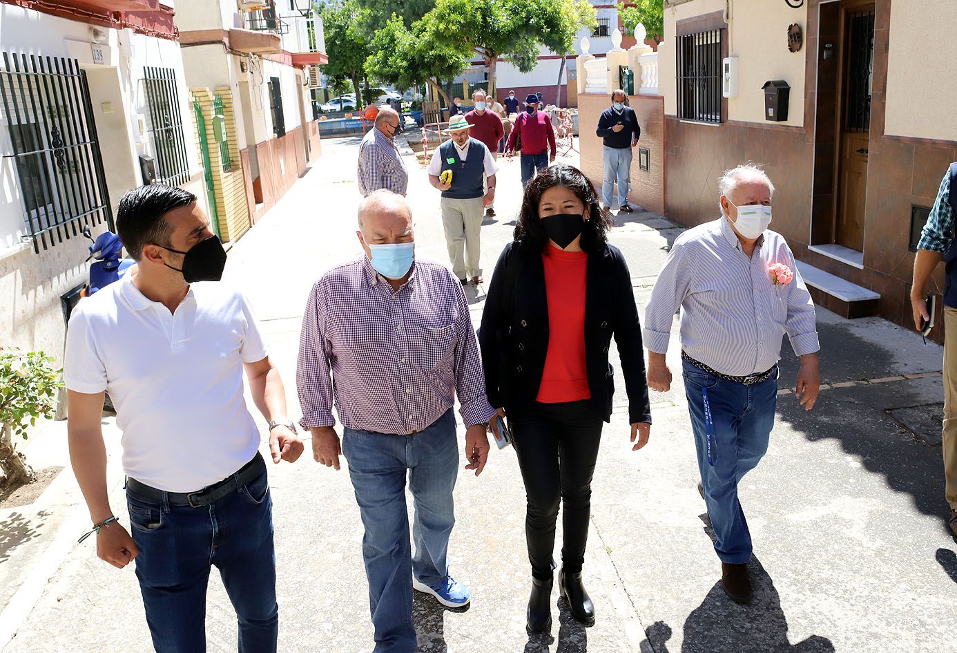 Un momento de la visita a La Liberación.