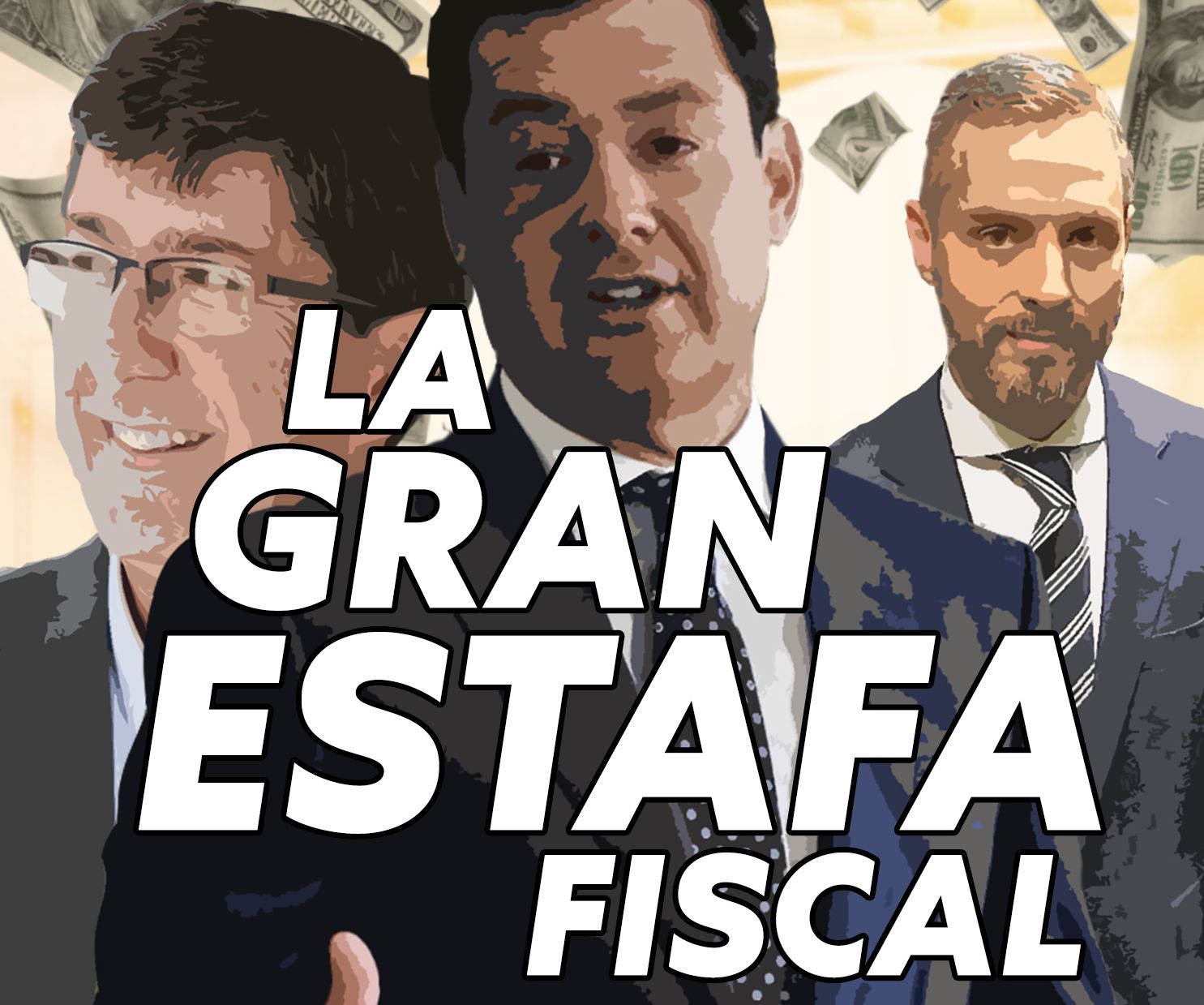 Campaña 'La gran estafa fiscal' de Unidas Podemos.