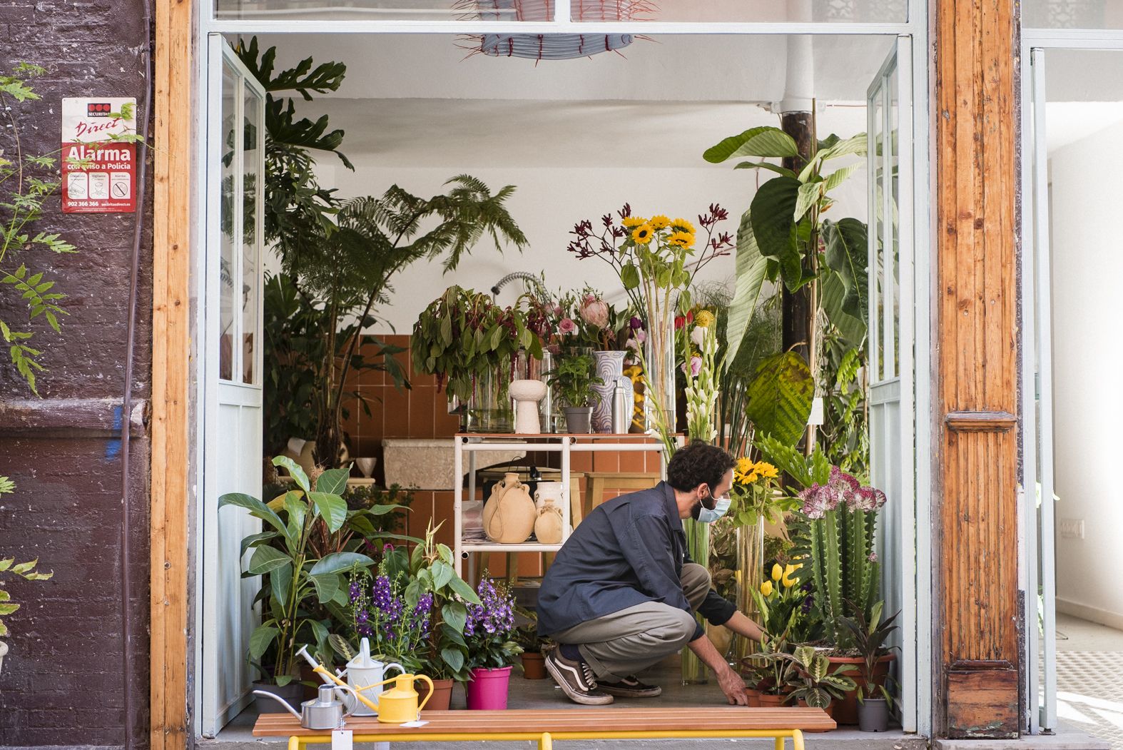 Juanma González en 'Orangerie', el nuevo espacio dedicado a las flores en Sevilla