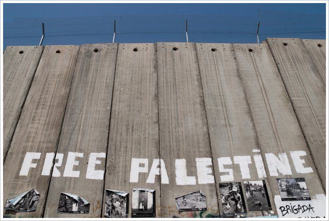 Un muro que pide que Palestina sea libre.