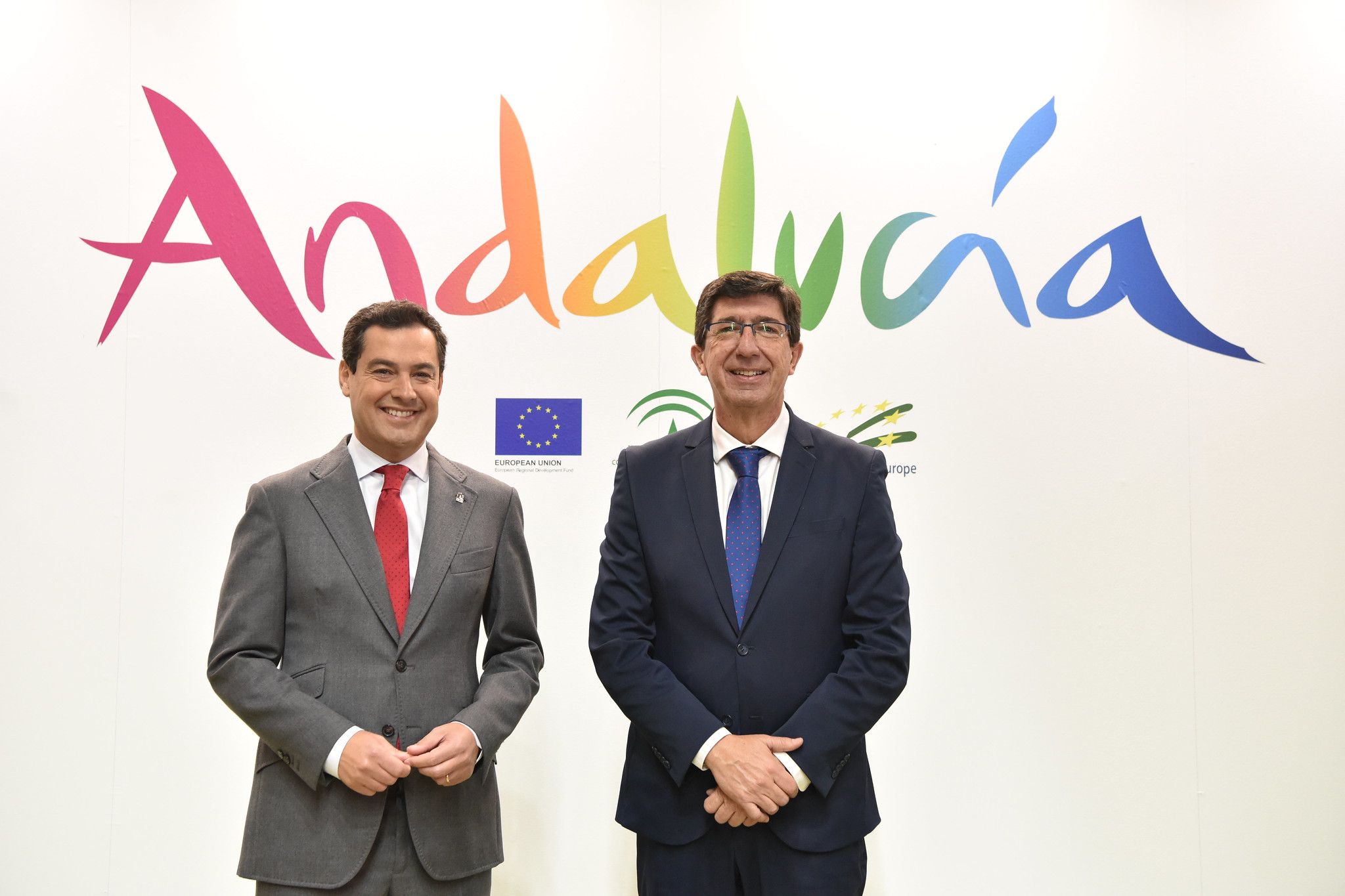 Moreno y Marín, en una pasada edición de la feria internacional de turismo Fitur.