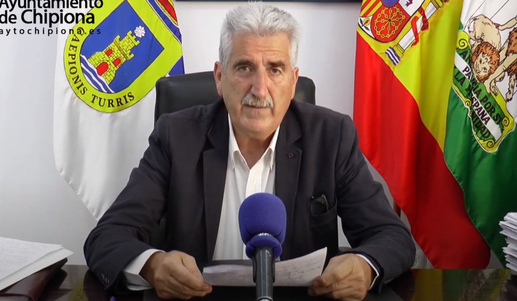 Luis Mario Aparcero, alcalde de Chipiona.