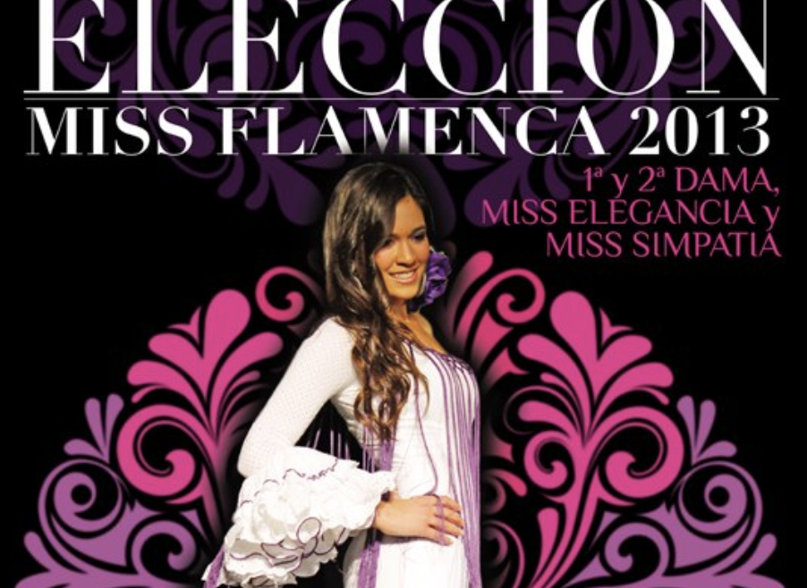 Cartel de la tercera edición de Miss Flamenca, que el Ayuntamiento de El Puerto quiere recuperar.