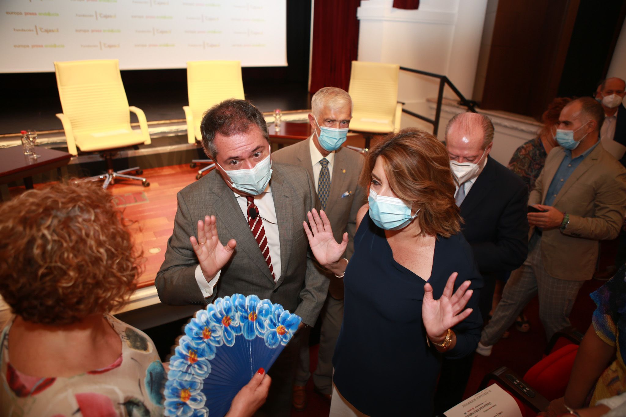 Espadas y Díaz, en un acto en junio del pasado 2020. PSOE-A