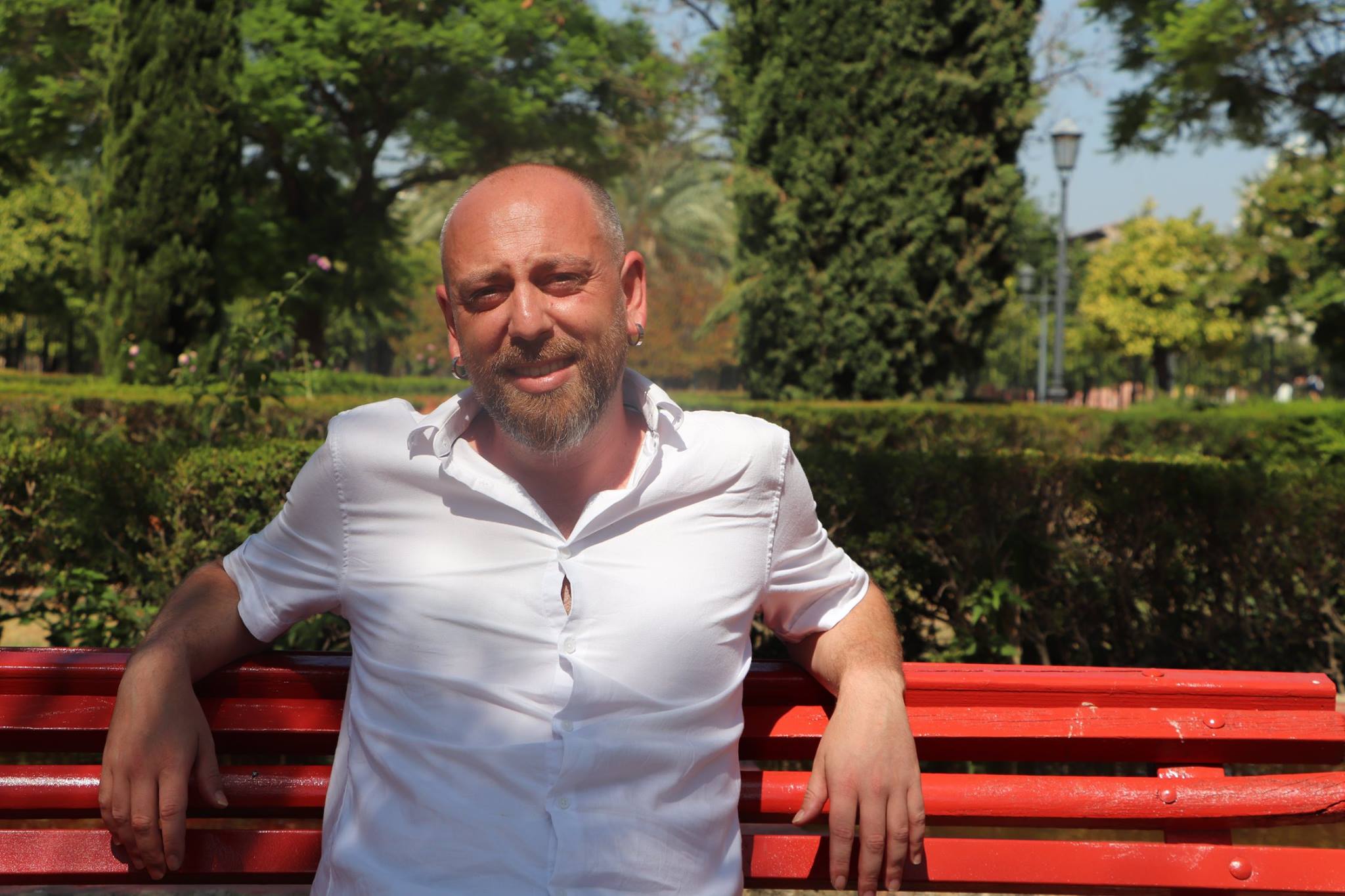 Ernesto Alba en el Palacio de Buhaira de Sevilla durante la conversación con lavozdelsur.es.  R.S.