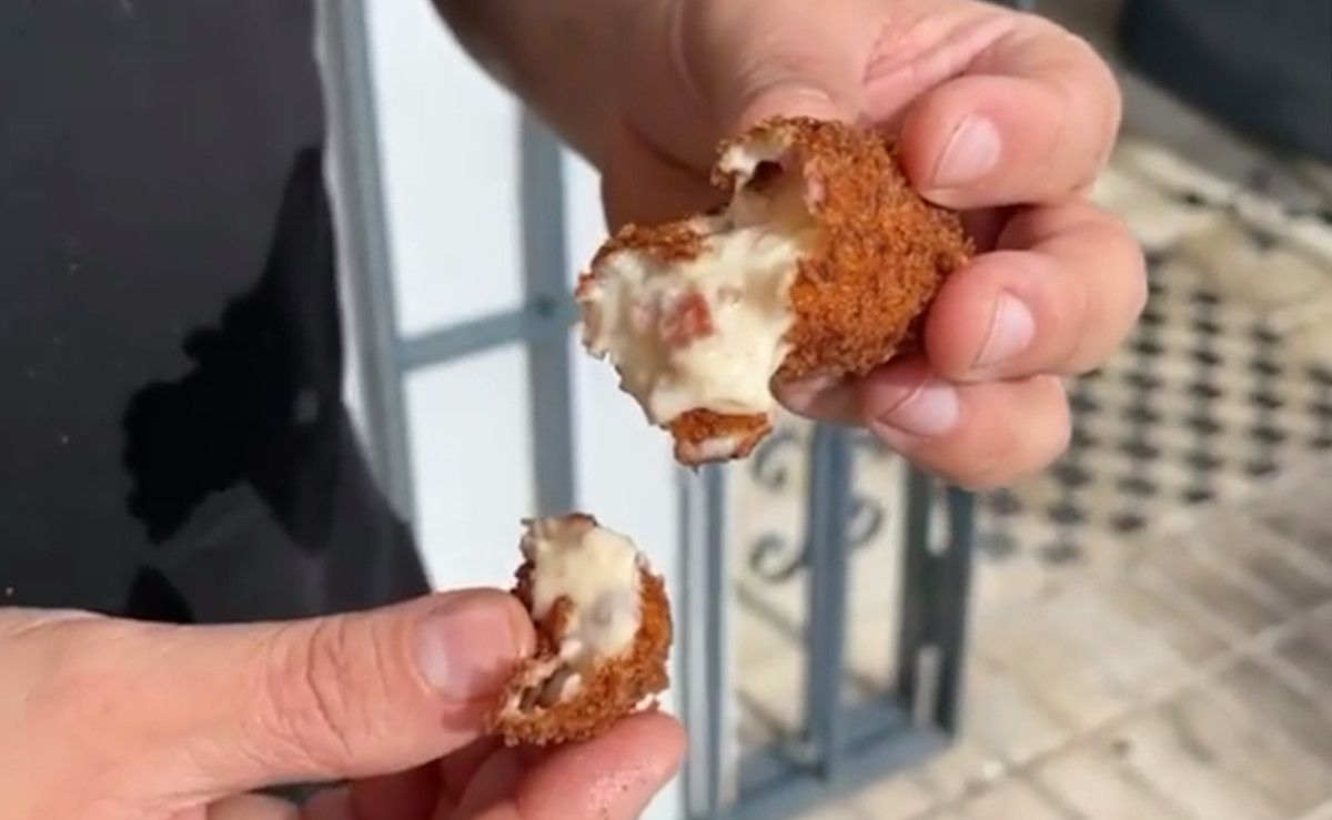 Croquetas de jamón del Bina Bar de Jerez.