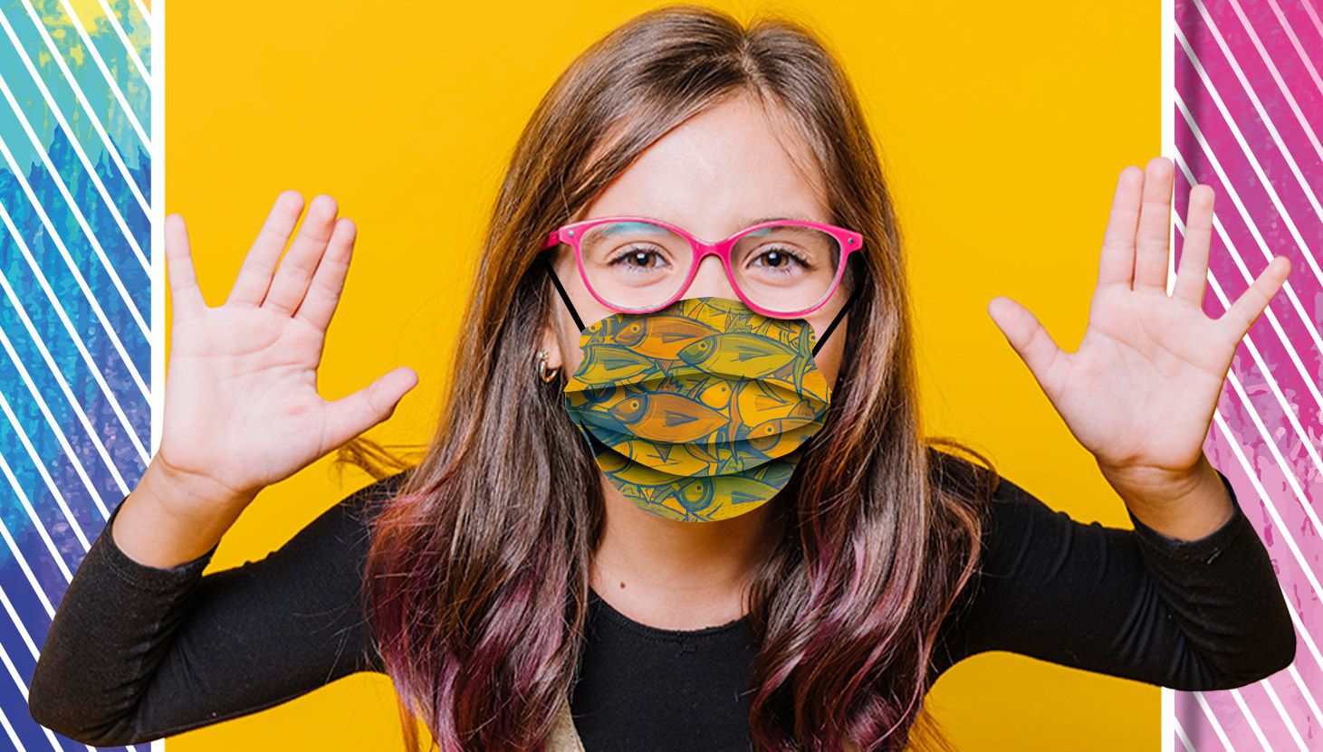 Mascarillas solidarias en el centro comercial Área Sur.