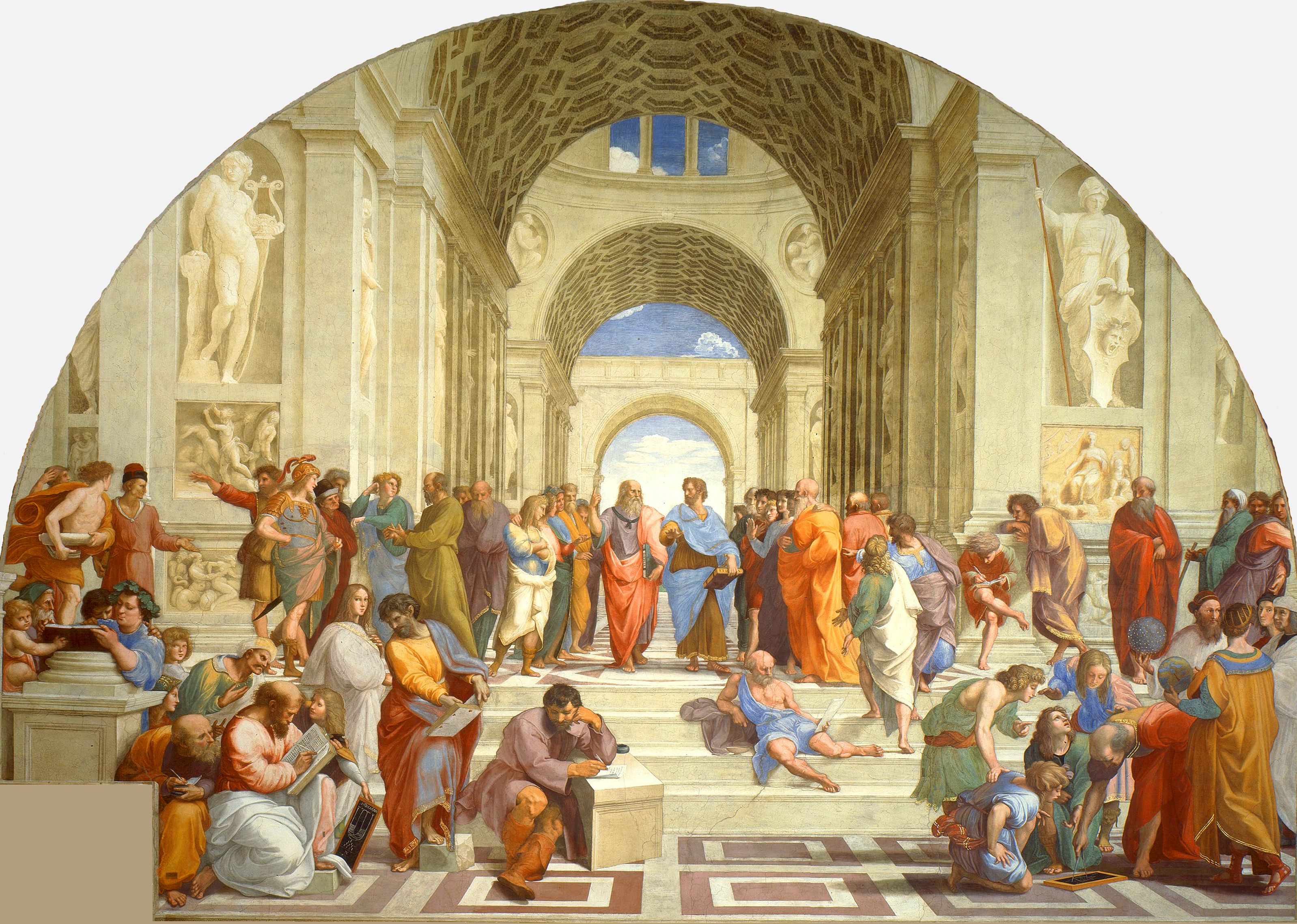 La Escuela de Atenas, de Rafael.
