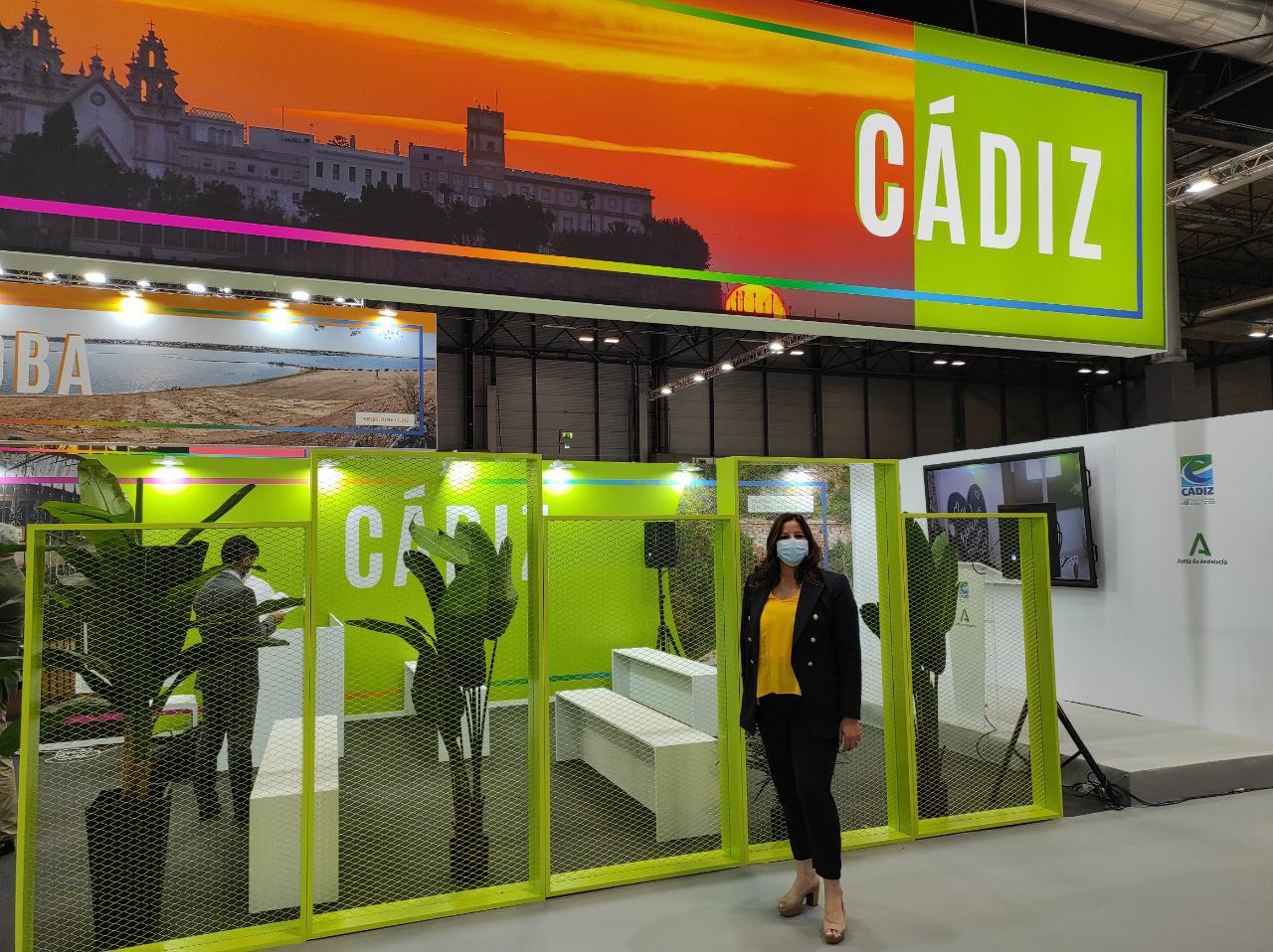 La diputada provincial de Ciudadanos por Cádiz, Estefanía Brazo en Fitur 2021.