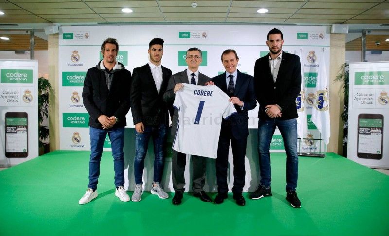 Presentación del acuerdo entre el Real Madrid y Codere Apuestas. FOTO: REALMADRID.COM