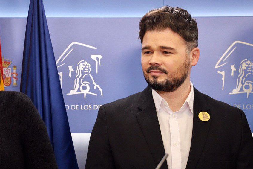 Gabriel Rufián, en el Congreso, en una imagen de archivo.