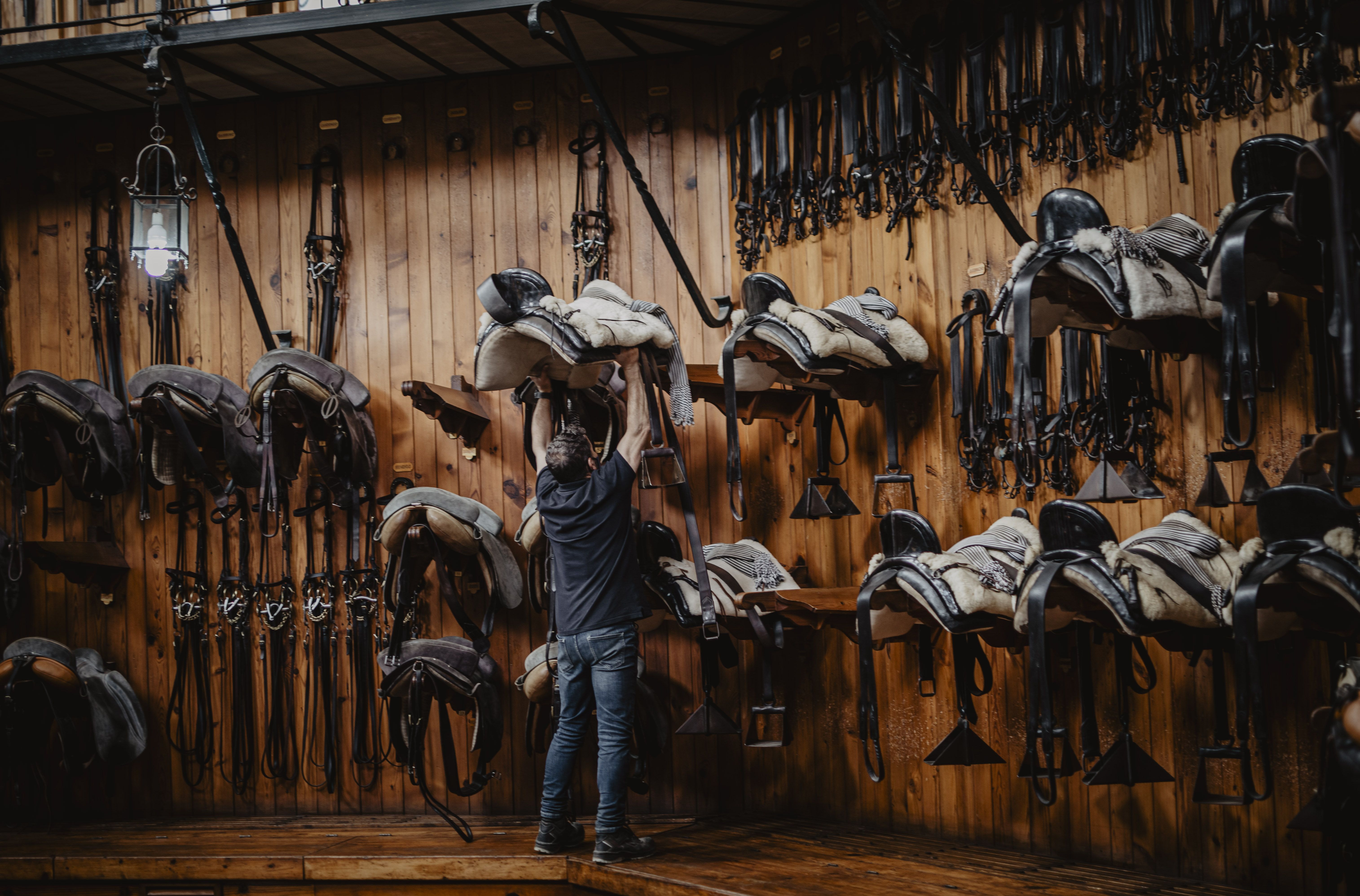 Empleados de la Real Escuela del Arte Ecuestre, en Jerez, en una imagen de archivo.