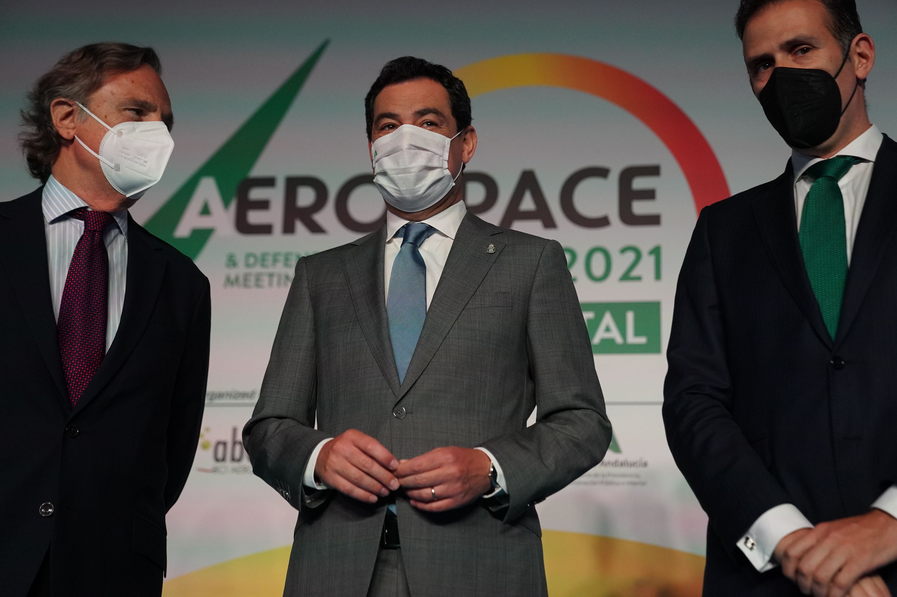 Moreno ha participado en la inauguración de Aerospace & Defense Meeting Sevilla 2021.