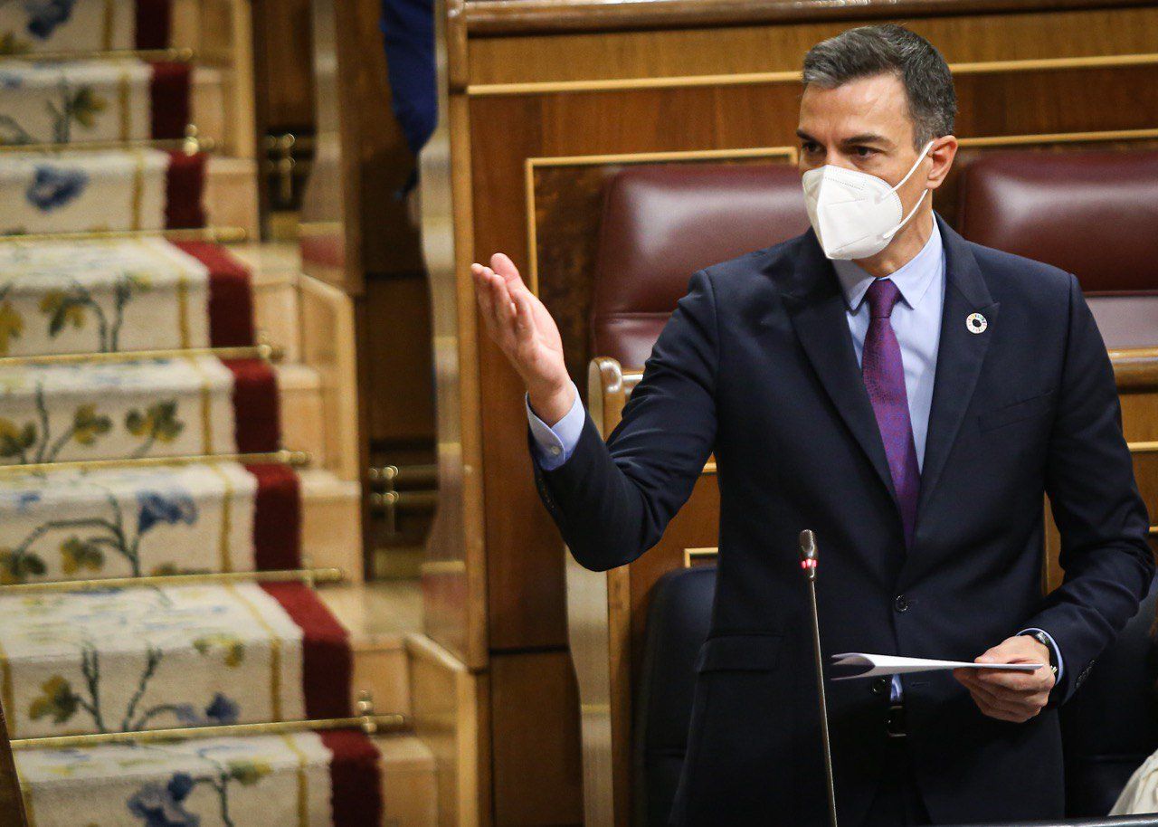 Pedro Sánchez, en el Congreso este miércoles.