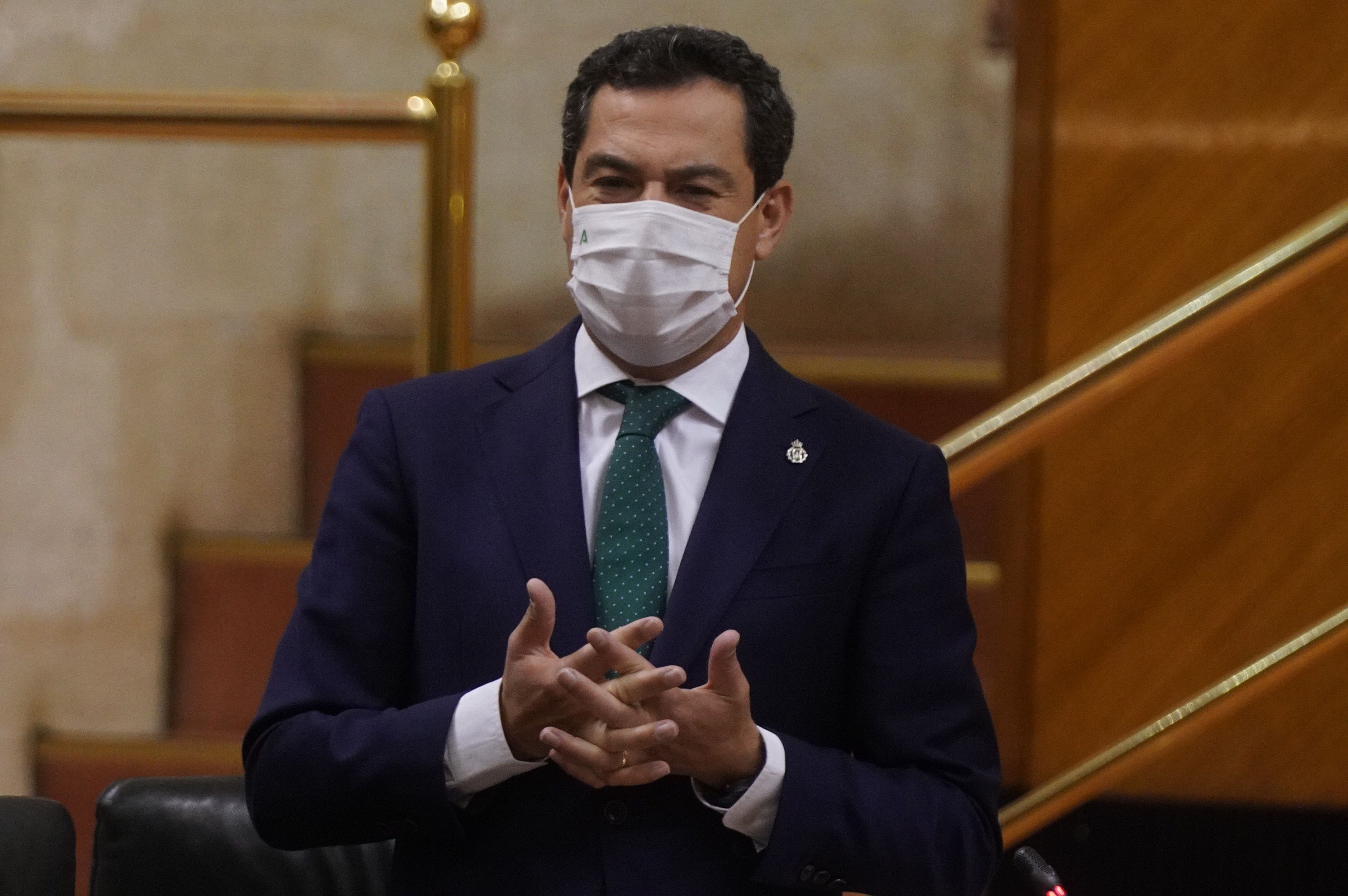 Moreno, durante la sesión de control al Gobierno, este jueves en el Parlamento. JUNTA