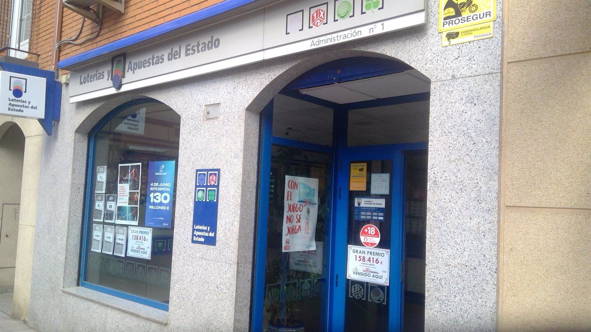 Administración de Lotería en Lantejuela, Sevilla.