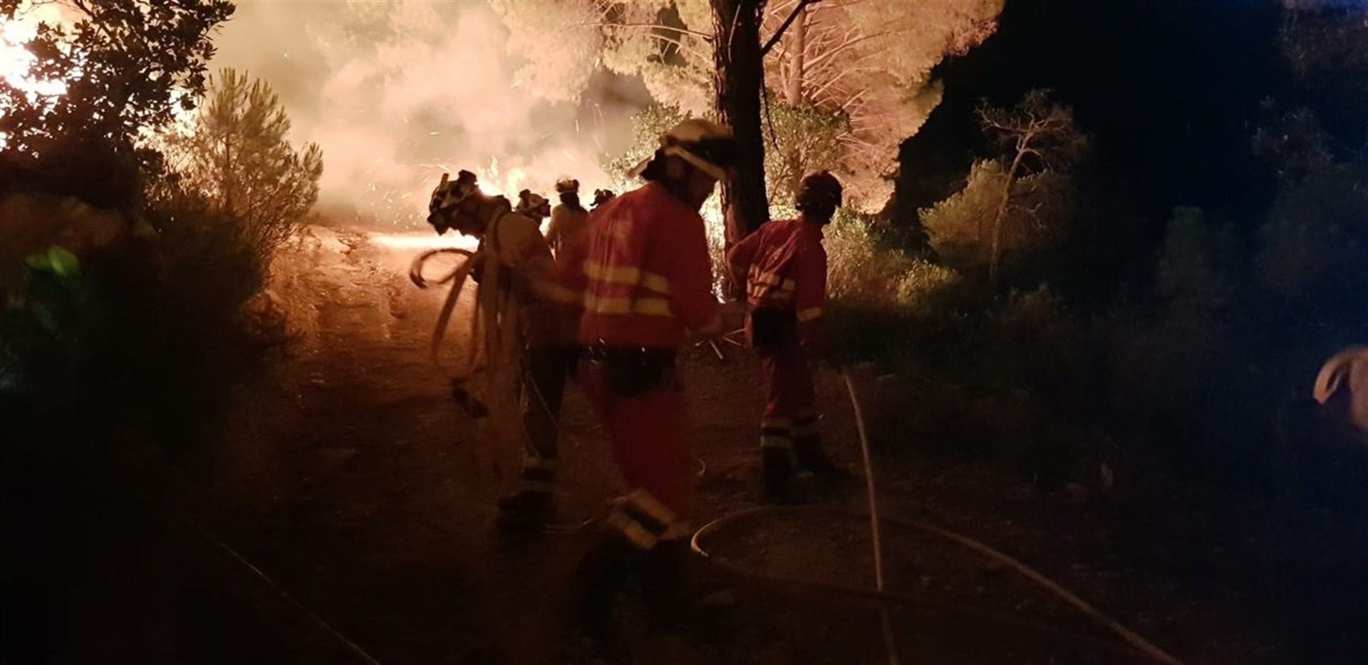 Incendio en Nerva (Huelva), en una imagen de archivo. FOTO: UME
