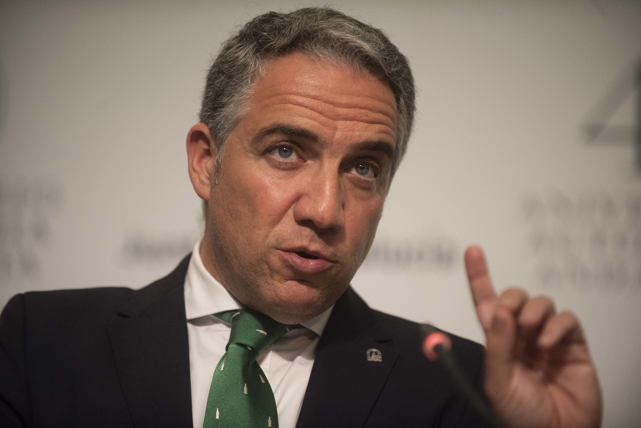 Elías Bendodo, este martes en rueda de prensa tras el Consejo de Gobierno. JUNTA