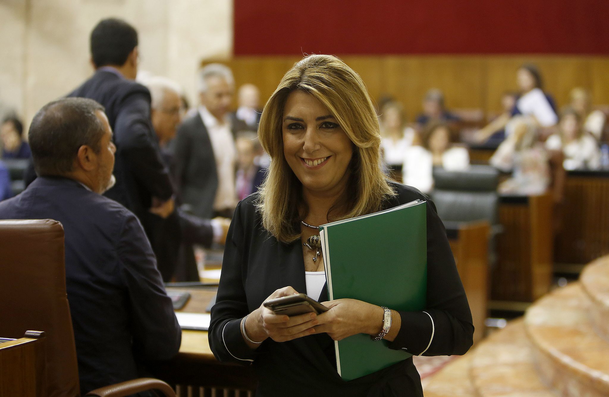Susana Díaz en el Parlamento Andaluz. FOTO: JUNTA DE ANDALUCÍA.