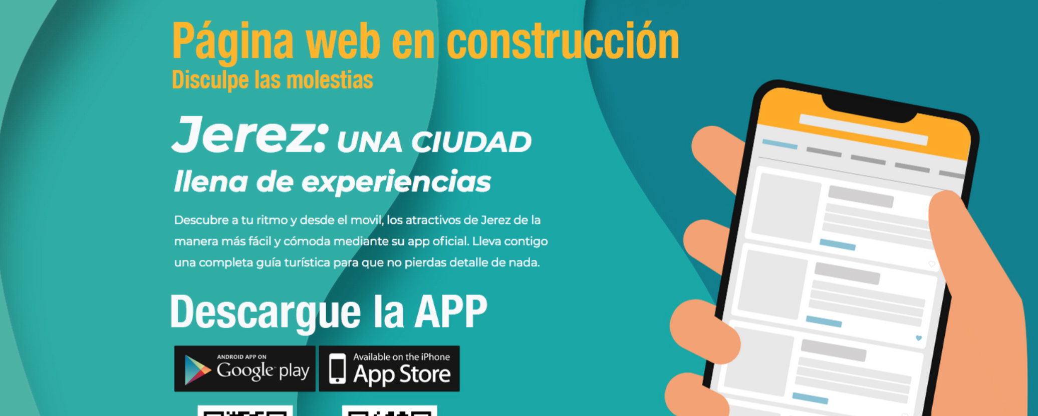 Aspecto de la web de Turismo de Jerez, en construcción.