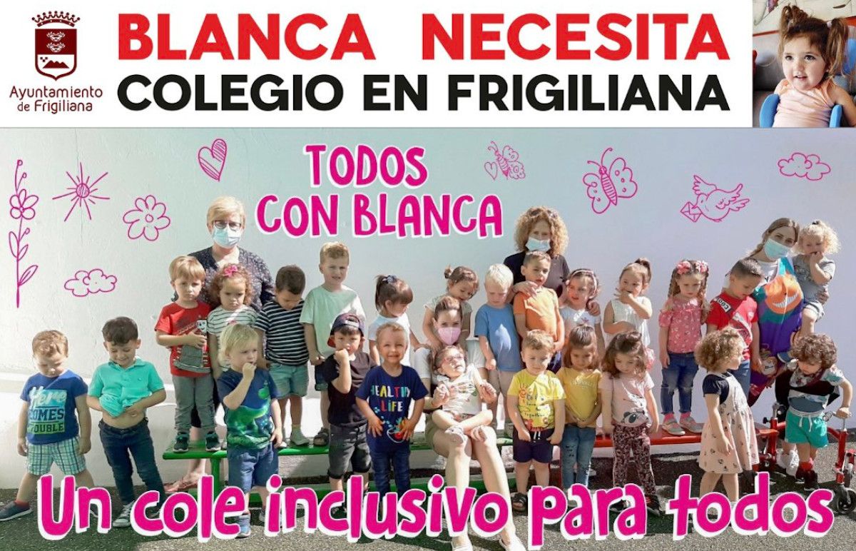 Cartel de apoyo a Blanca Sánchez.