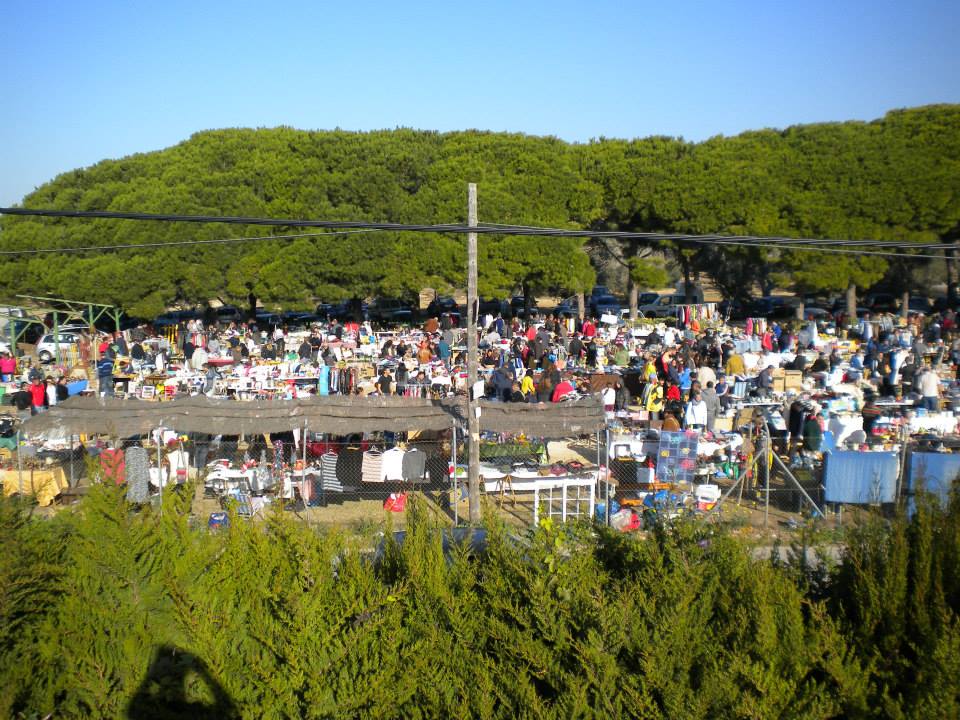 Vista del mercadillo de Campano, un clásico en auge en Chiclana.