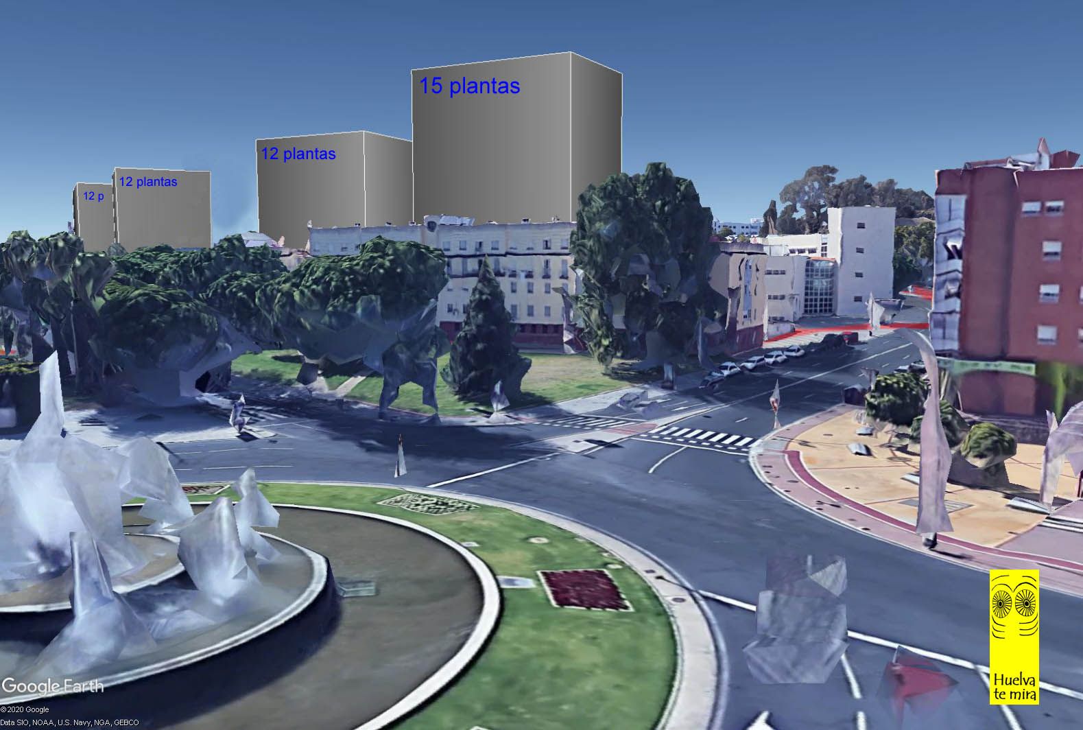 Atentado arqueológico: cuatro torres cubrirán de cemento la necrópolis tartésica de Huelva. ASOC. HUELVA TE MIRA