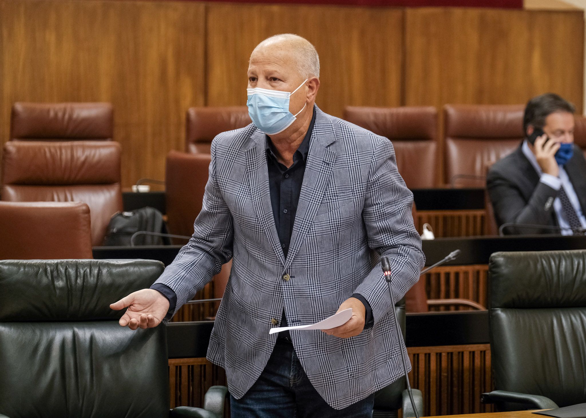 Imbroda no suelta la tijera. El consejero de Educación, en el Parlamento andaluz, en una imagen reciente.