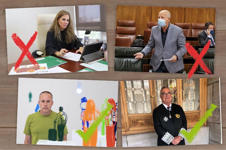 Ana Mestre, Javier Imbroda, Roman Lokati y Fernando Carrasco.